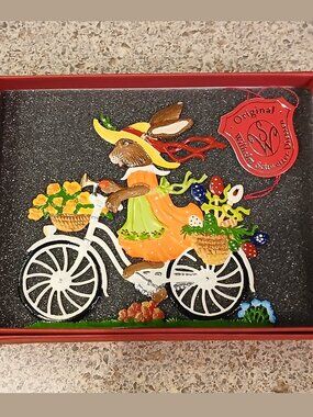 Wilhelm Schweizer Pewter Standing Ornament "In Her Easter Bonnet" (NWT)